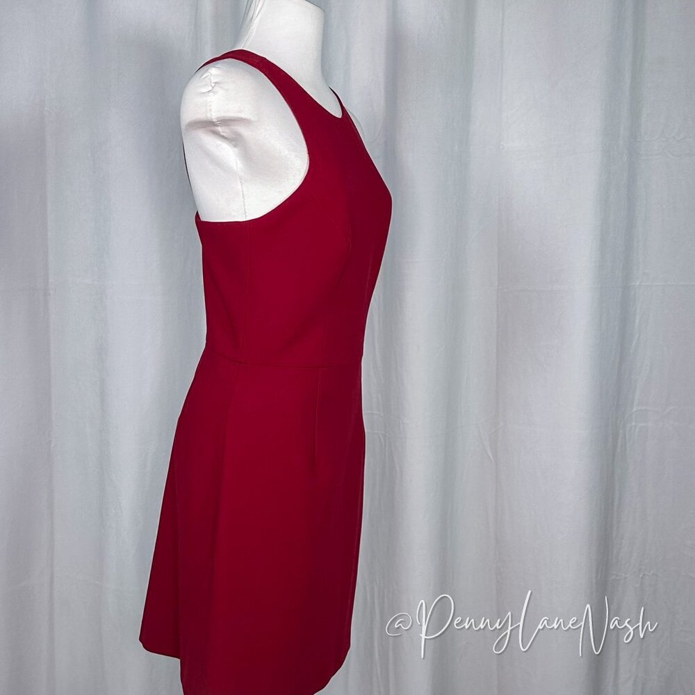 NWT French Connection Sleeveless A-Line Mini Dress Red Size 4 - Picture 4 of 11